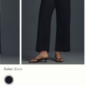 Maeve Black Wide Leg Pants with Elegant Silhouette